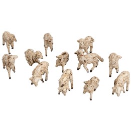Set 12 pecore per statuine cm 8