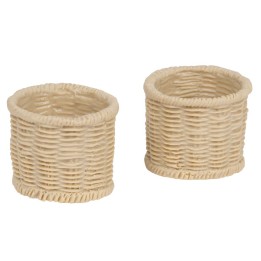 Set of 2 PVC baskets Ø 2.5cm