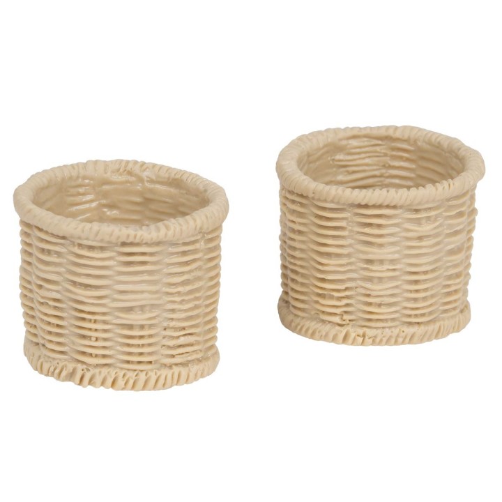 Set of 2 PVC baskets Ø 2.5cm