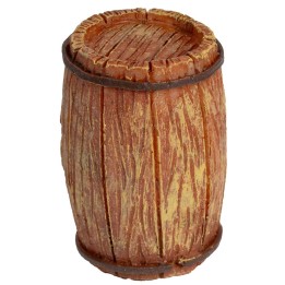 Barril de resina efecto madera 4 cm