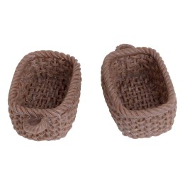Set 2 cestini rettangolari in pvc 2,5 cm