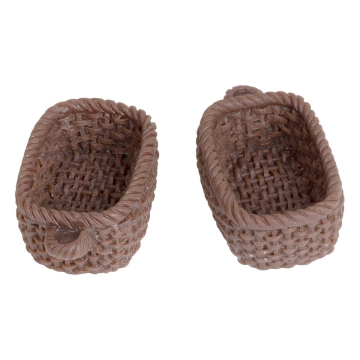 Set 2 cestini rettangolari in pvc 2,5 cm