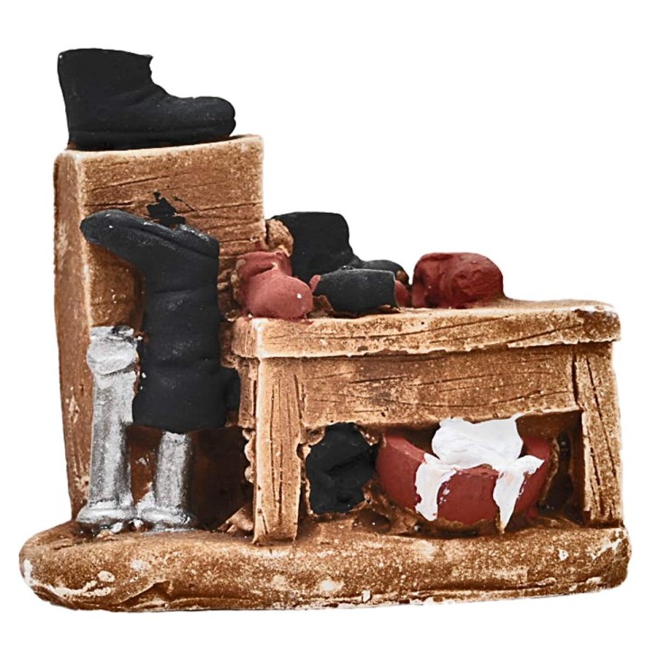 Puesto de zapatero de yeso cm 7x3.5x6 h