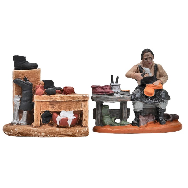 Plaster cobbler's bench cm 7x3.5x6 h