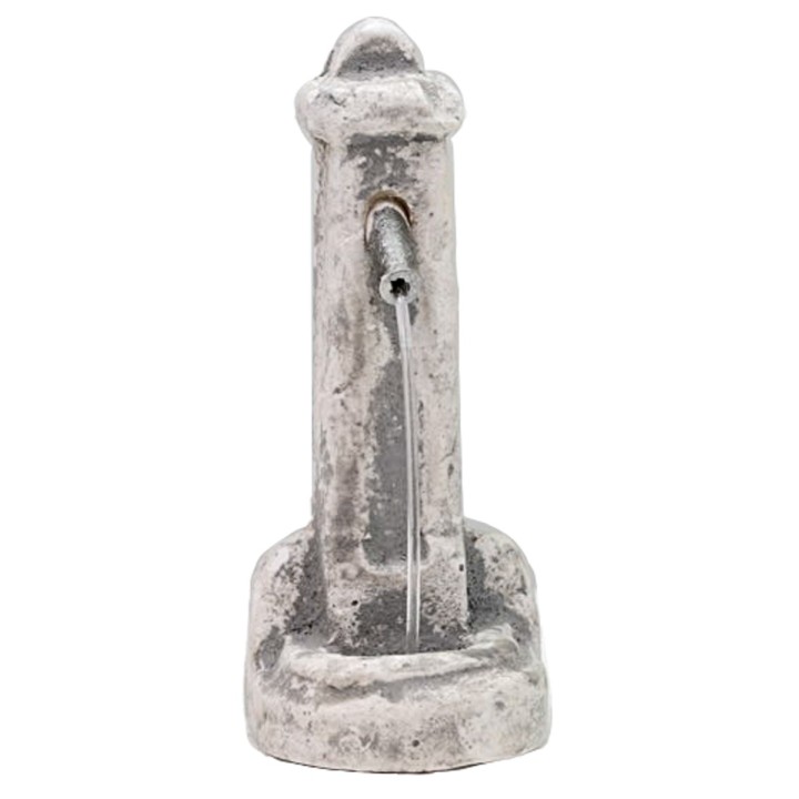 Fontana a colonna in gesso cm 2,5x2x5 h