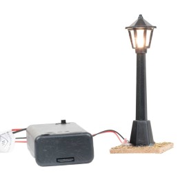 Nativity lamp post in iron 8 cm 3v