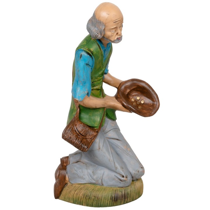 Mendicante seduto 30cm in Pvc