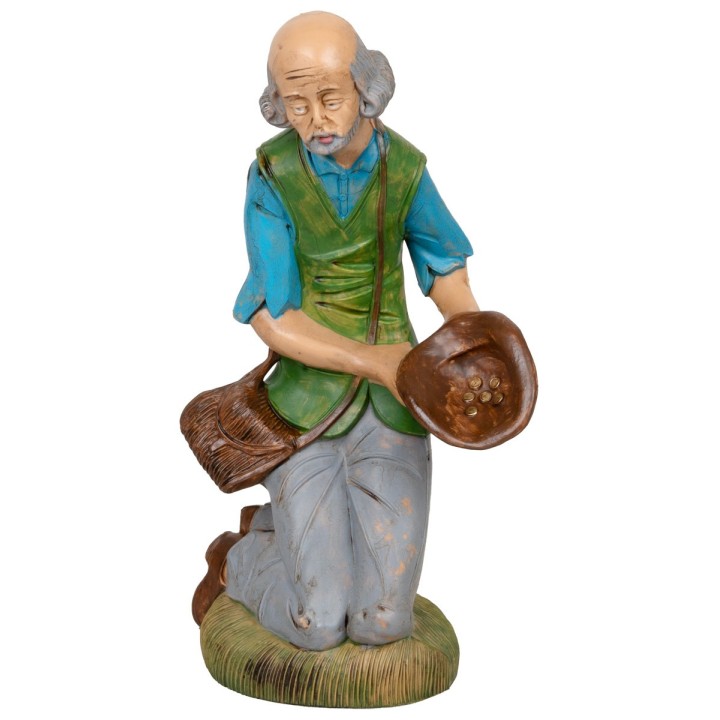 Mendicante seduto 30cm in Pvc