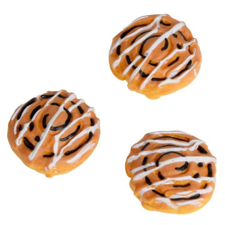 Set of 3 cinnamon roll cakes ø 2 cm