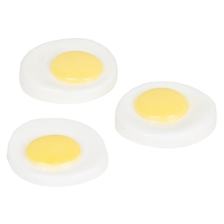 Set of 3 sunny-side-up eggs ø 2cm