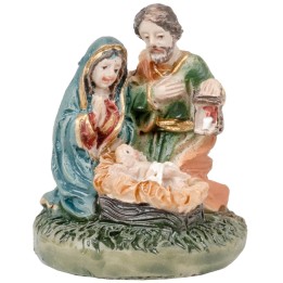 Natività 3 soggetti blocco 2,5 cm in resina