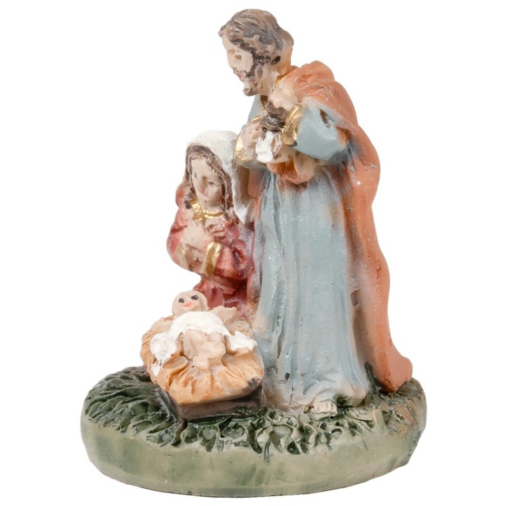 Natività 3 soggetti in blocco 2,5 cm in resina