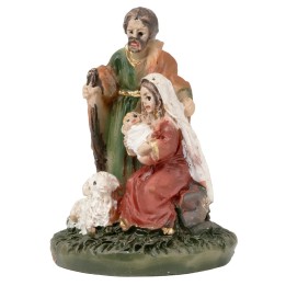 Nativity 3 subjects block with Baby Jesus in arms 2.5 cm in