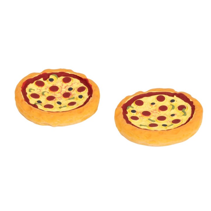 Set de 2 pizzas condimentadas ø 2 cm en Pvc