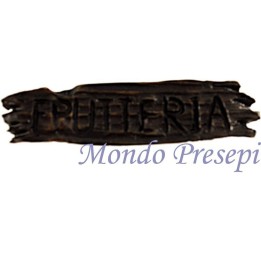 Insegna Frutteria in resina