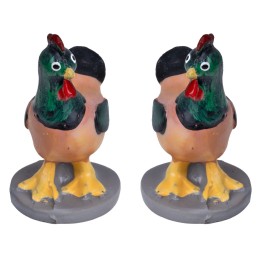 Set of 2 Oliver hens with base