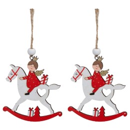 2 statuine pasquali cm 4x4 h per albero di natale