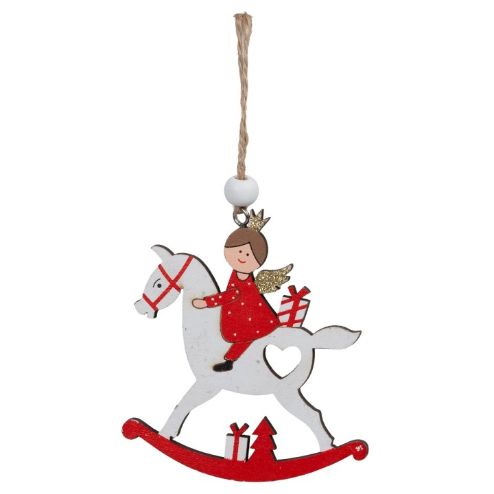 Set 2 angeli cm 8x9 h per albero di natale