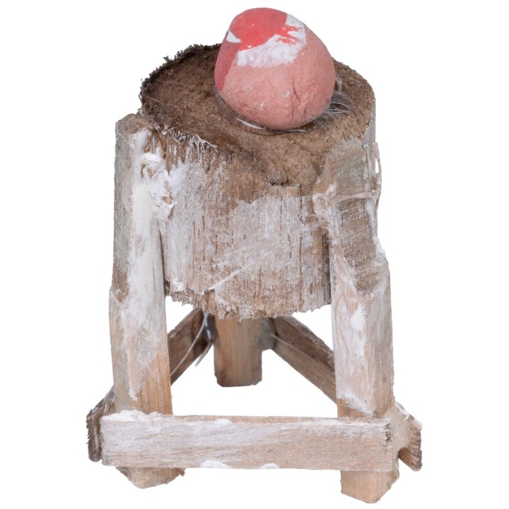 Bloque de carnicero de madera con carne 5,5 cm altura