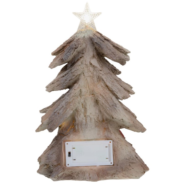Natività in blocco a forma di albero di natale con stella