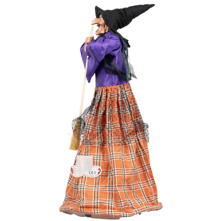 Befana with lights and sounds 70 cm