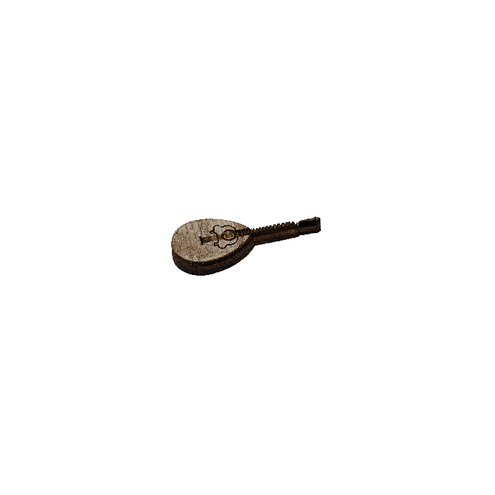 Mandolino in legno 4 cm