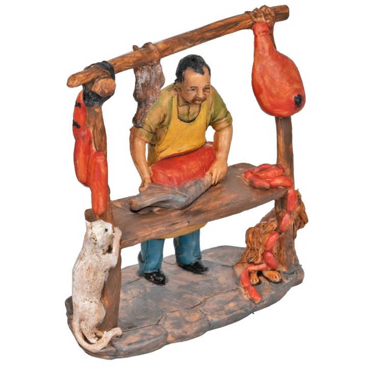 Carnicero con mostrador de trabajo con base serie 10 cm en Pvc