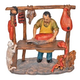 Butcher with workbench with base series 10 cm in PVC