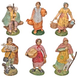 Set 6 statuine assortite 10 cm in pvc