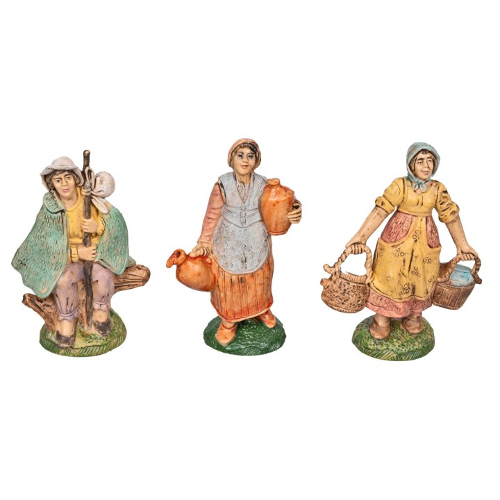 Set 6 statuine assortite 10 cm in pvc