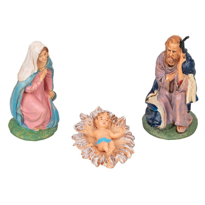 Natividad 3 figuras serie 13 cm en pvc