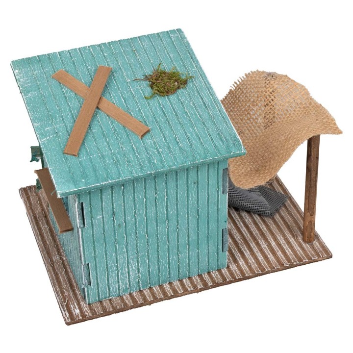 Cabaña del pescador cm 19x15x14 h