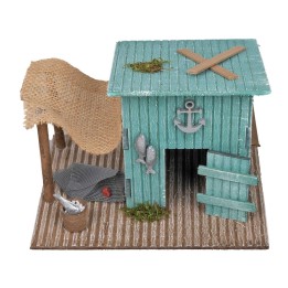 Fisherman's hut cm 19x15x14 h