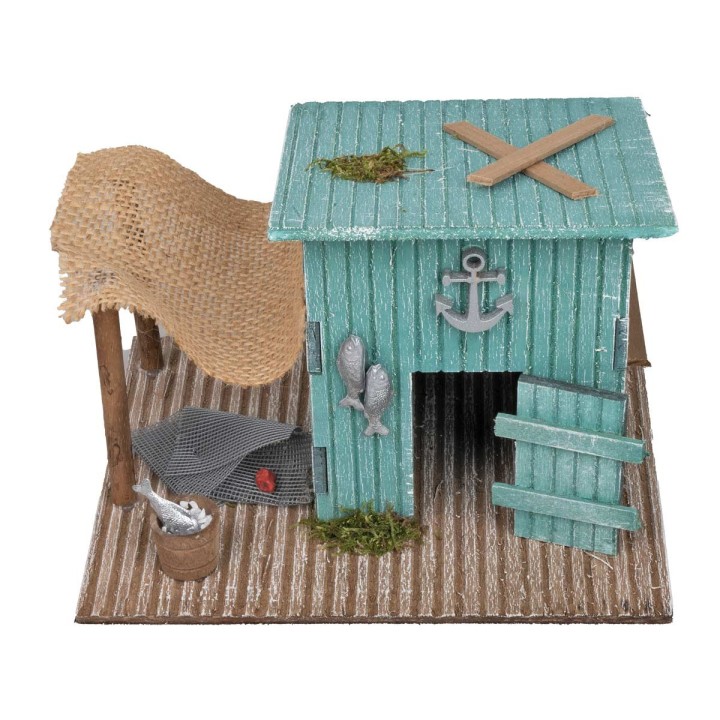 Cabaña del pescador cm 19x15x14 h