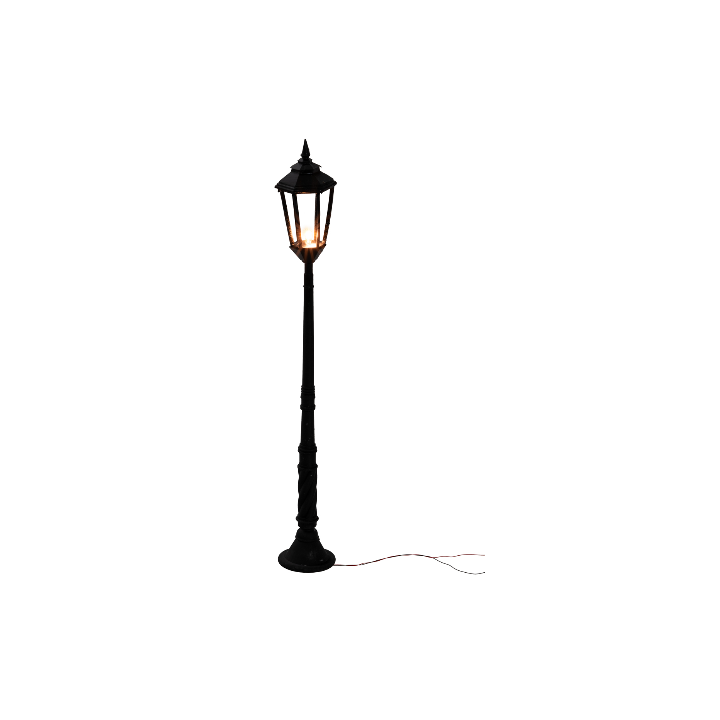 Farola con lámpara inglesa de suelo 12 cm 12v