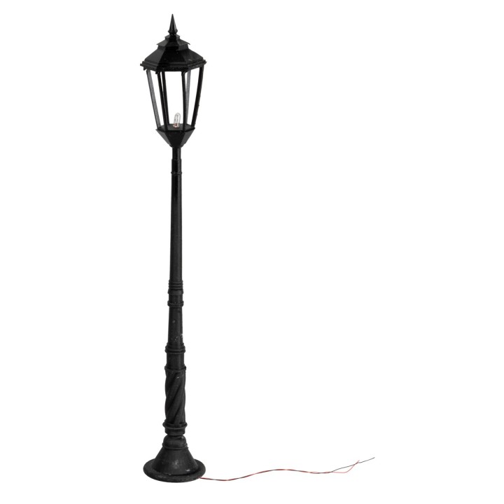 Lampione con lampada inglese da terra 12 cm 12v