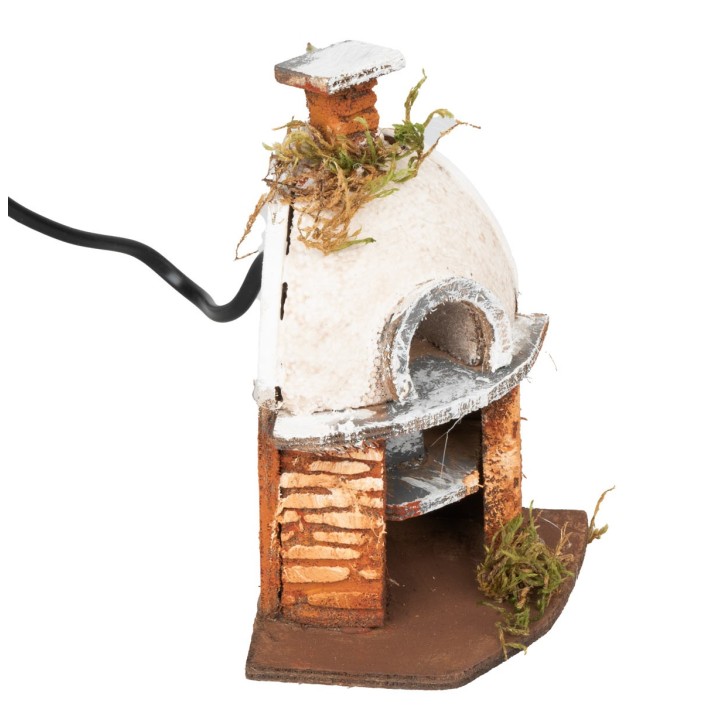 Horno con luz efecto fuego cm 10x8x14 h