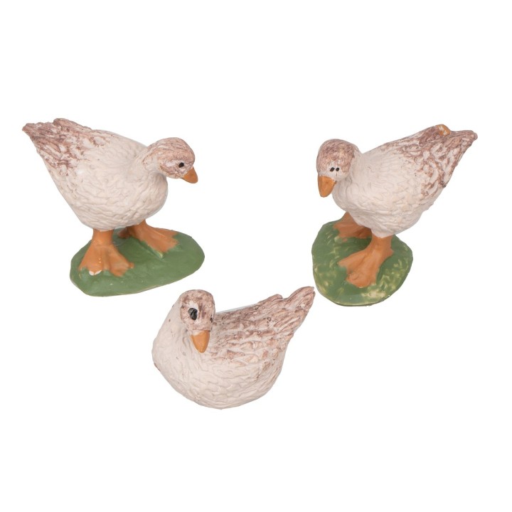 Set of 3 assorted ducks with base