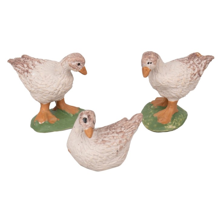 Set of 3 assorted ducks with base