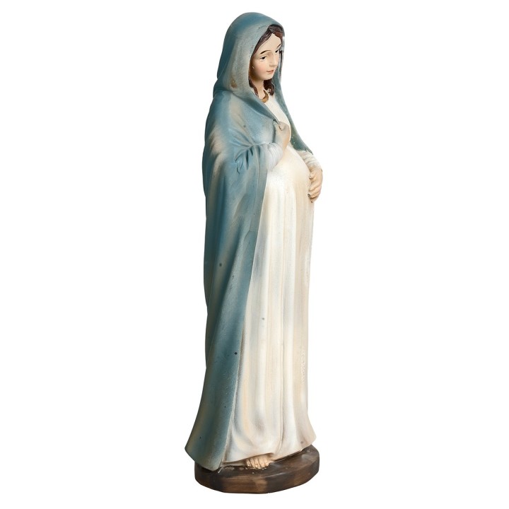 María embarazada de 20 cm en resina