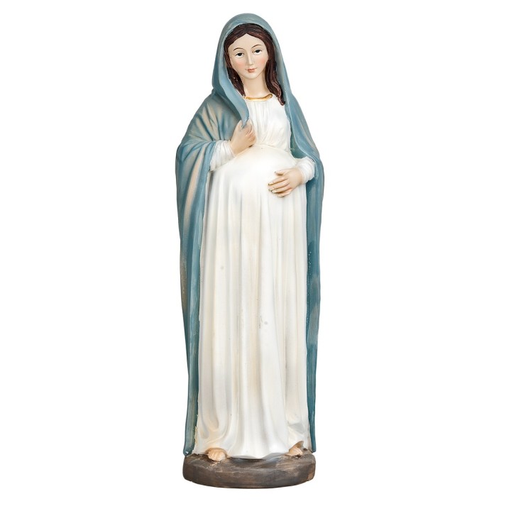 Maria incinta 30 cm in resina