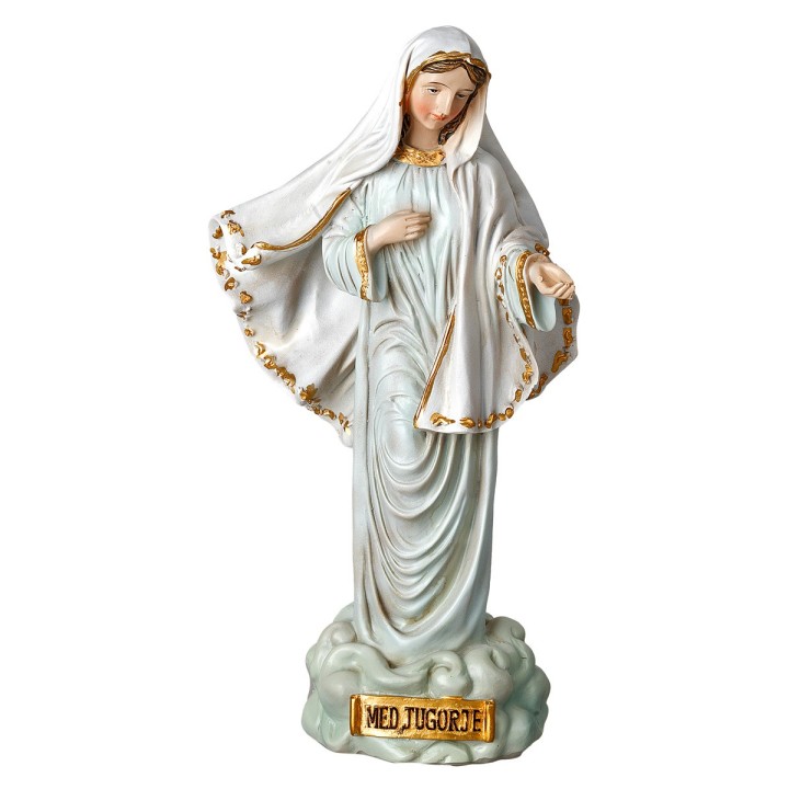 Madonna of Medjugorje 20 cm in resin