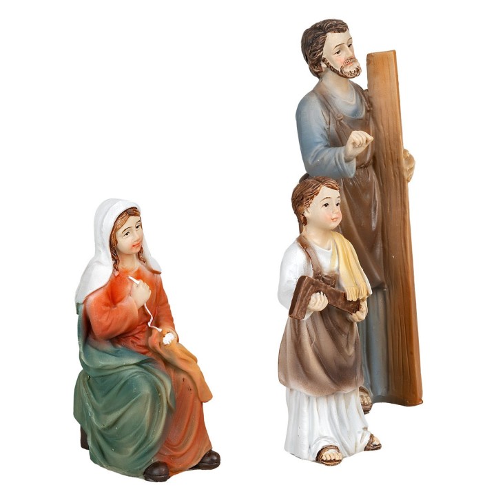 Famiglia di Nazareth 12 cm resina
