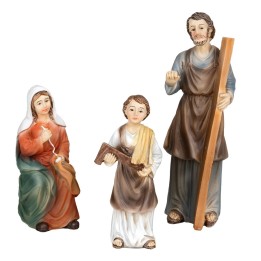 Famiglia di Nazareth 12 cm resina