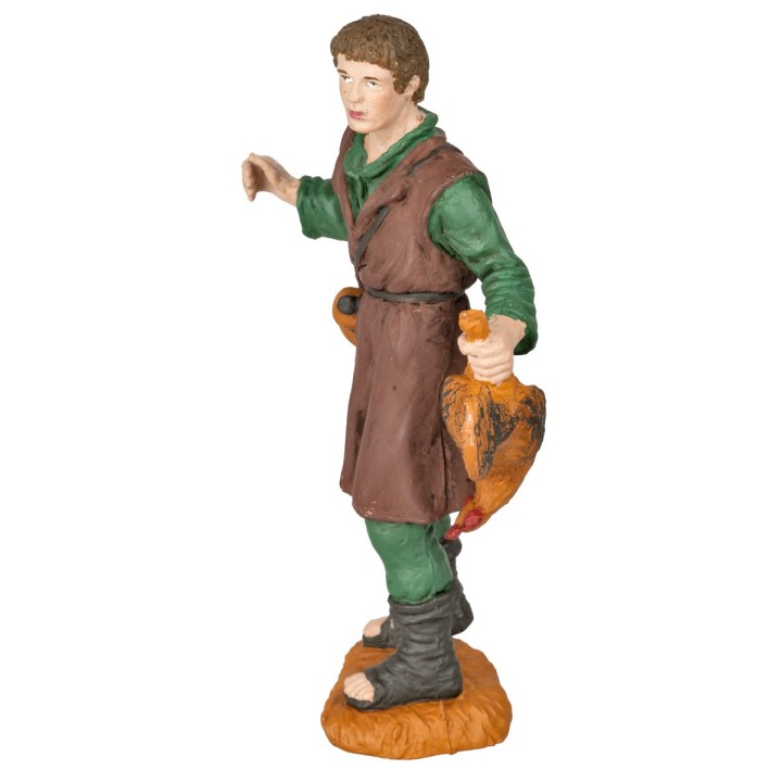 Pastore con gallo serie Oliver 15 cm