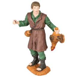 Pastore con gallo serie Oliver 15 cm