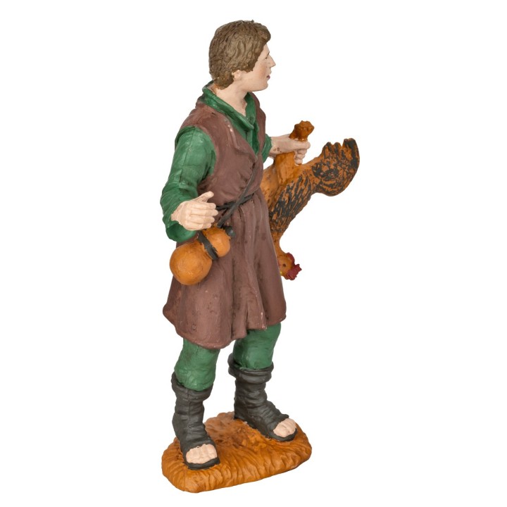 Shepherd with rooster Oliver series 15 cm