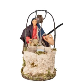 Woman at the well 12 cm series in motion