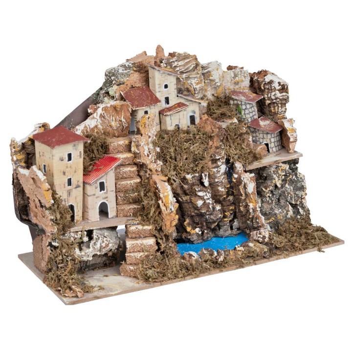 Paesaggio con laghetto cm 28x15x20 h