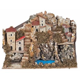 Paesaggio con laghetto cm 28x15x20 h